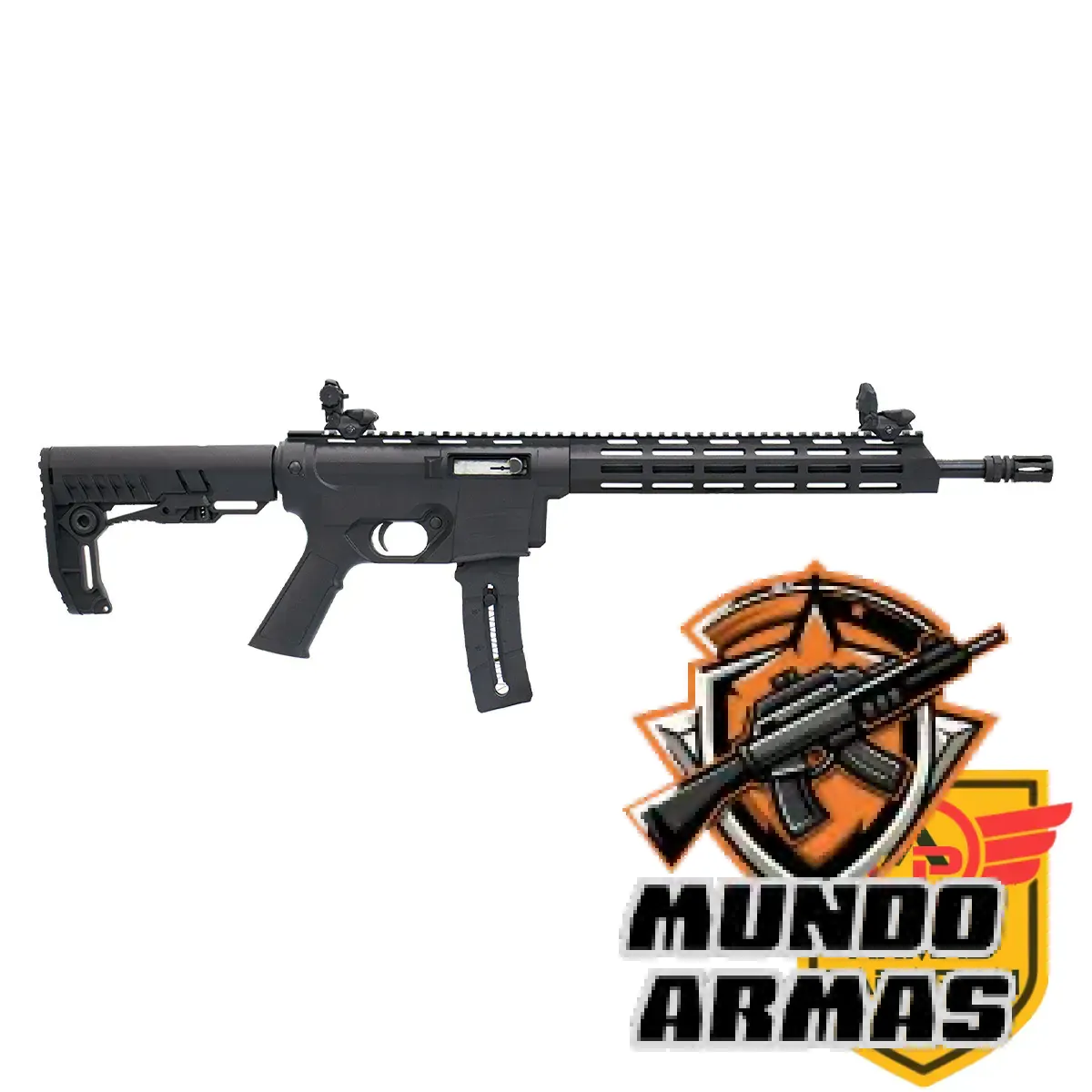 Rifle CBC Delta .22LR 14,5" Preto - Precisão Superior