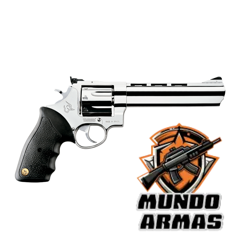 Revólver Taurus RT608 Cal .357 Magnum - Inox Alto Brilho 6,5”