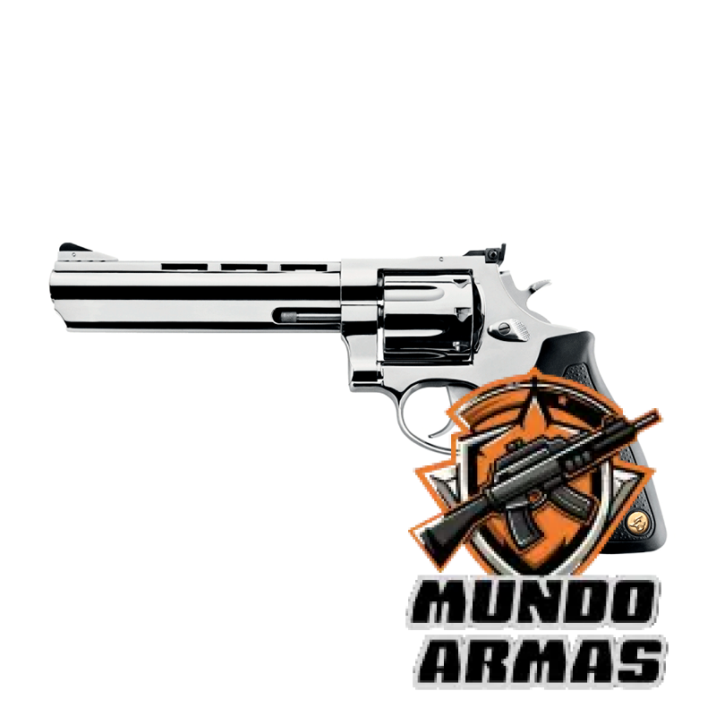 Revólver Taurus RT608 Cal .357 Magnum - Inox Alto Brilho 6,5”
