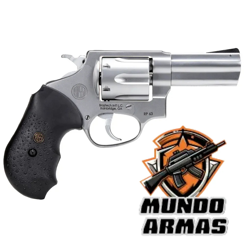 Revólver Rossi RP63 Cal .38 SPL / .357 Magnum - Cano 3 - Cerakote Tungstênio