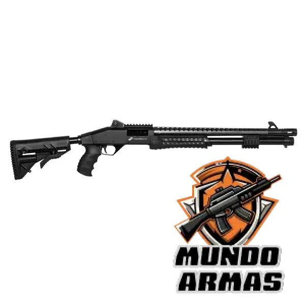 Espingarda CBC Pump Military 3.0 com Coronha Retrátil