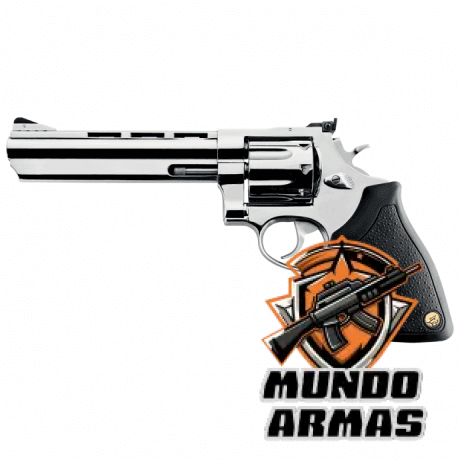 REVÓLVER TAURUS RT 608 INOX ALTO BRILHO CAL .357Mag 6,5-